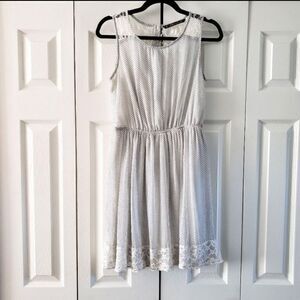 Zara Trafaluc Semi-Sheer Polka Dot Dress Women's Med